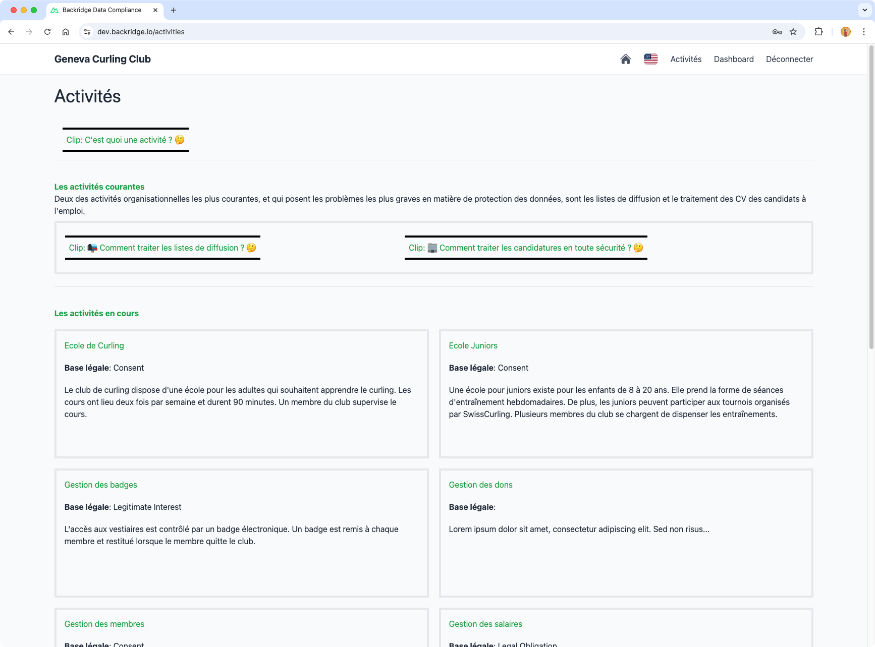 User Profile Page